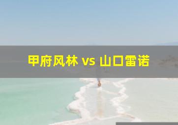 甲府风林 vs 山口雷诺